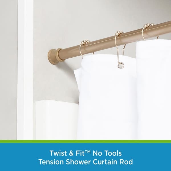 Kenney Twist & Fit No Tools Camlock Tension Shower Curtain Rod, 4272" On Sale Bed Bath